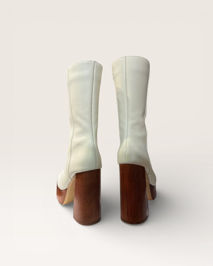 Gia/ RHW long botte neuf vrai cuir Made in Italie