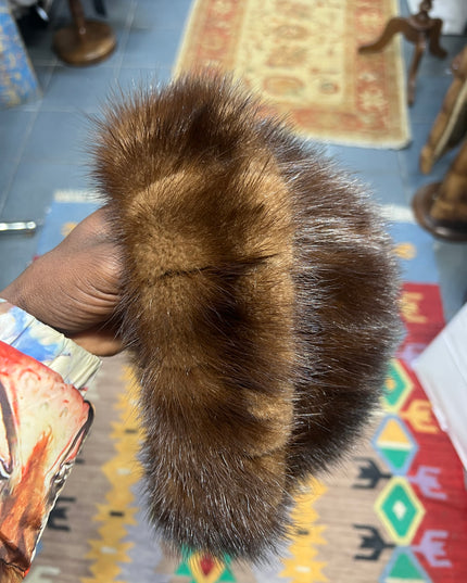 Bonnet en fourrure de vison tag:M/L