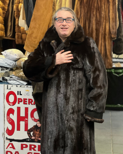 Manteau en fourrure de vison tag:46/48