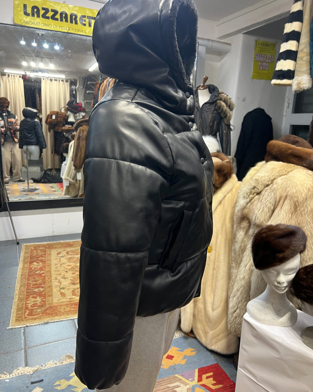 Veste avec capuche double fermeture du chaîne et bouton tag:S/M