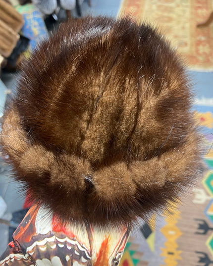 Bonnet en fourrure de vison tag:M/L