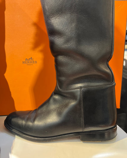 Botte Hermès originale vintage semelle cuir Made in Italia