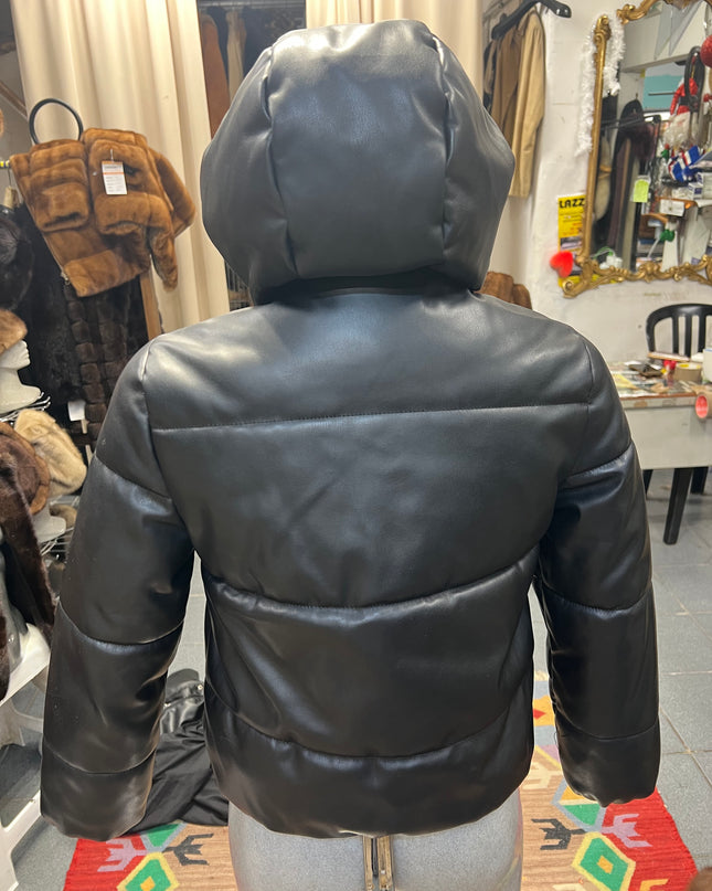 Veste avec capuche double fermeture du chaîne et bouton tag:S/M