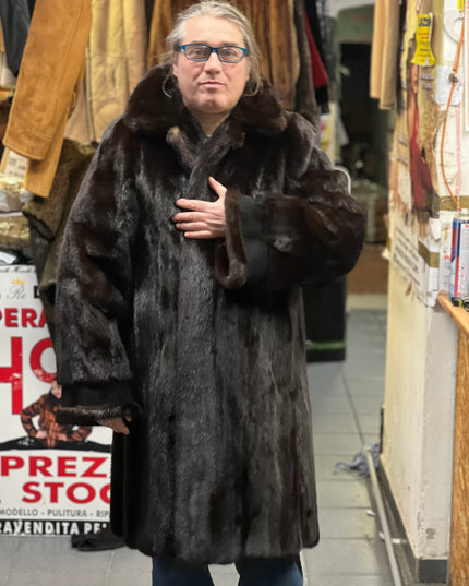 Manteau en fourrure de vison tag:46/48