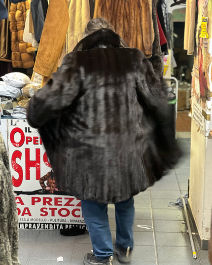 Manteau en fourrure de vison tag:46/48