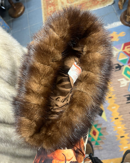 Bonnet en fourrure de vison tag:M/L