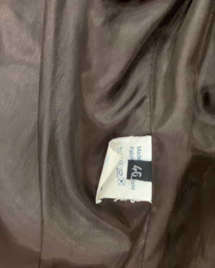 Giacca in vera pelle motociclista B&W Made in italie