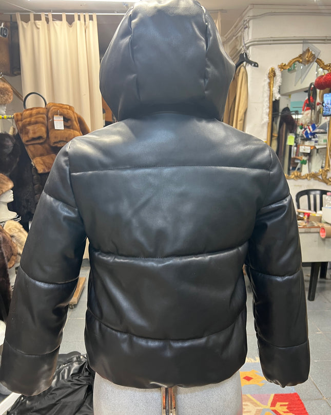 Veste avec capuche double fermeture du chaîne et bouton tag:S/M
