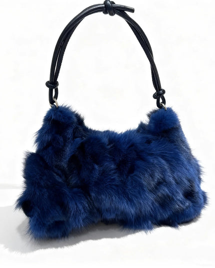 Sac Bandoulière Fourrure Renard Argenté - Hiver 2026