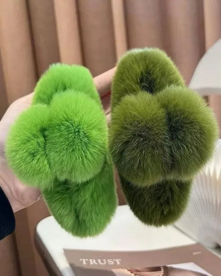 Pince à Cheveux Surdimensionnée en Fourrure de Lapin. Chaud et Doux pour Chignons Épais, Style Hiver Luxe