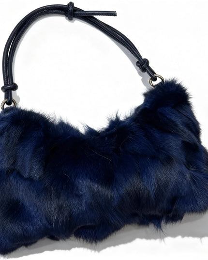 Sac Bandoulière Fourrure Renard Argenté - Hiver 2026