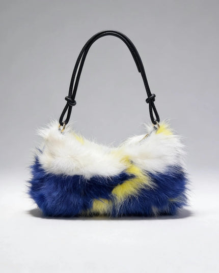 Sac Bandoulière Fourrure Renard Argenté - Hiver 2026